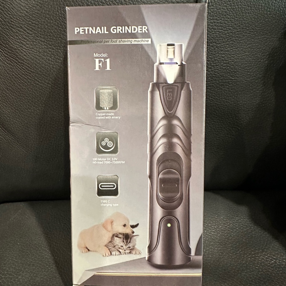 Pet Nail Grinder F1 - Black